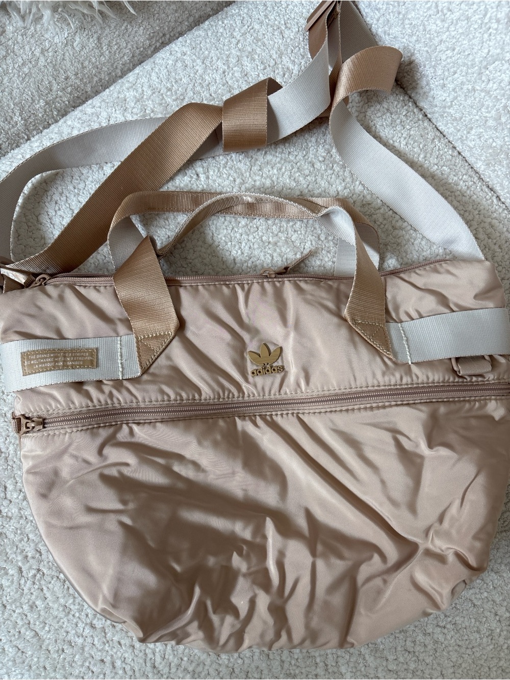 Adidas Women's Tan Beige Purse Bag